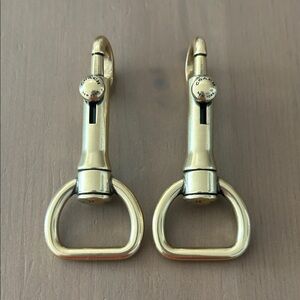 Coach Gold Tone Metal Accessory Clips/ Clasps